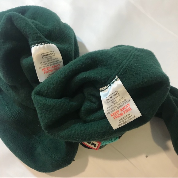 NIB Hunter 'Geometric Dazzle'‎ Original Tall Fleece Welly Socks in Medium - Picture 7 of 8